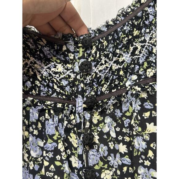 Free People Molly Jo Cottagecore Floral Midi Prairie Babydoll Boho Festival XS - Picture 4 of 14